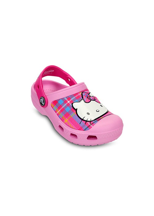 Crocs junior papucs CC HELLO KITTY PLAID CLOG