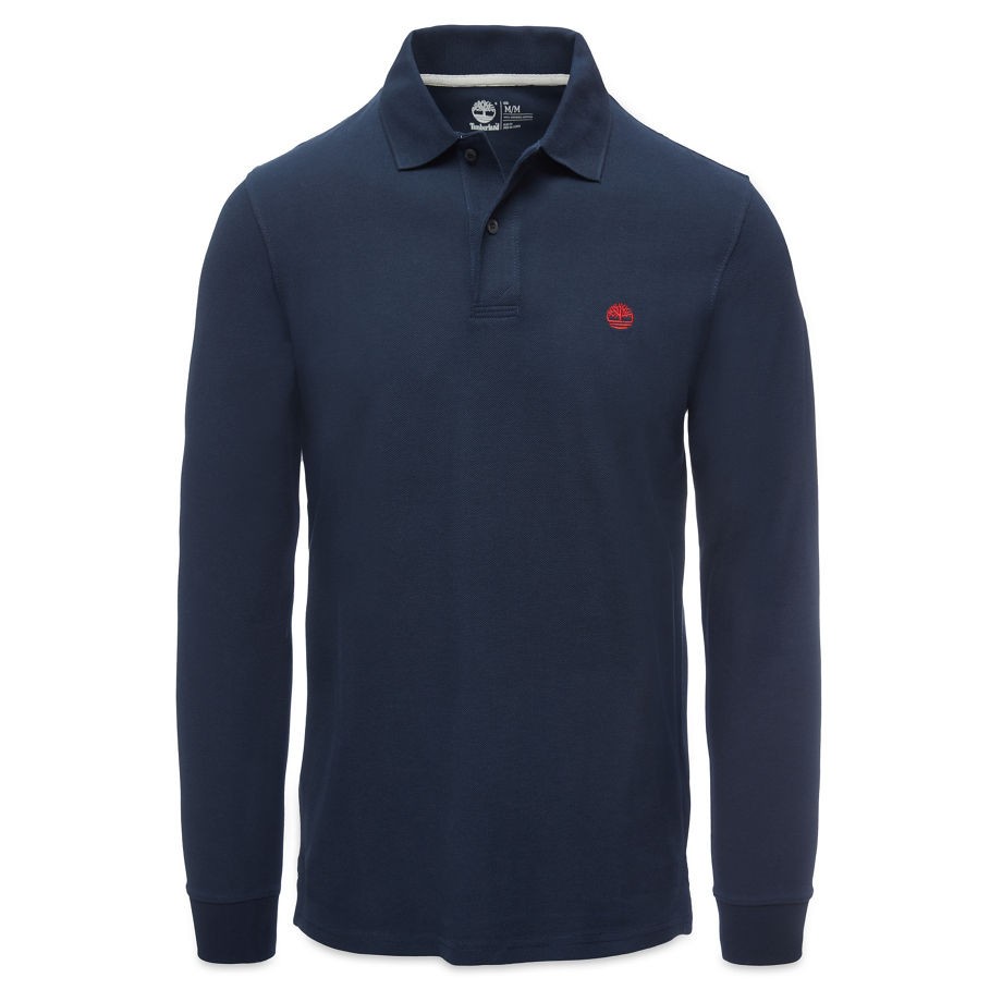 Timberland frfi hossz ujj pl Long Sleeve Millers River Polo